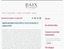 Tablet Screenshot of paixliturgique.fr