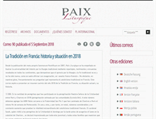 Tablet Screenshot of paixliturgique.es